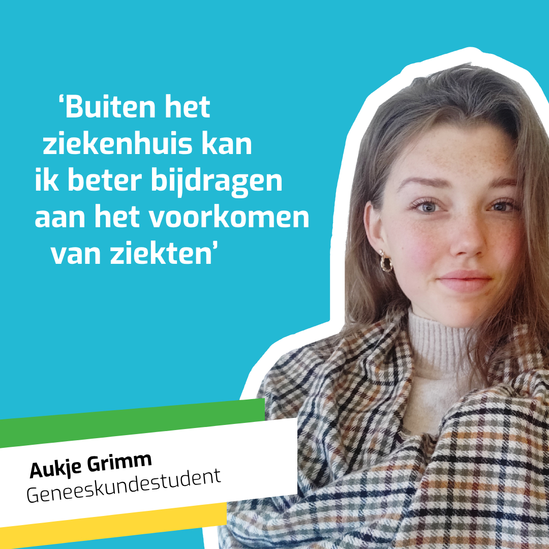 ‘Buiten het ziekenhuis kan ik beter bijdragen aan het voorkomen van ziekten’- Aukje Grimm