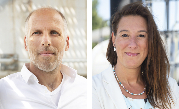 Robert Hageman, operations manager Energy from Waste en Natalie Ligthart, manager HRM AVR